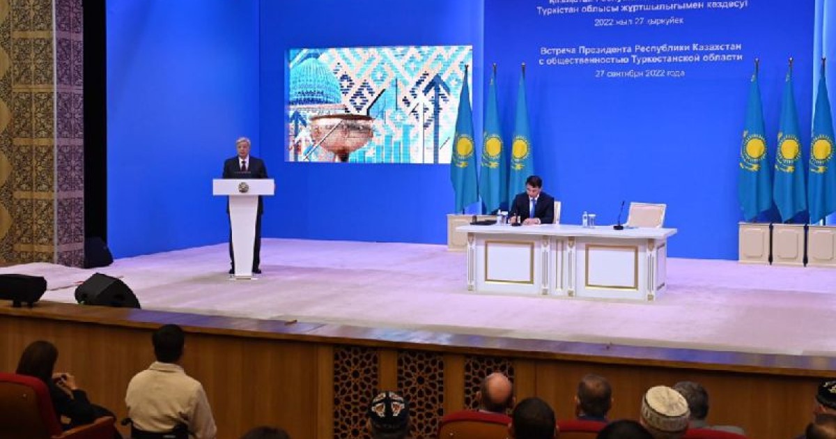 Мемлекет басшысы Түркістан облысының жұртшылығымен кездесті