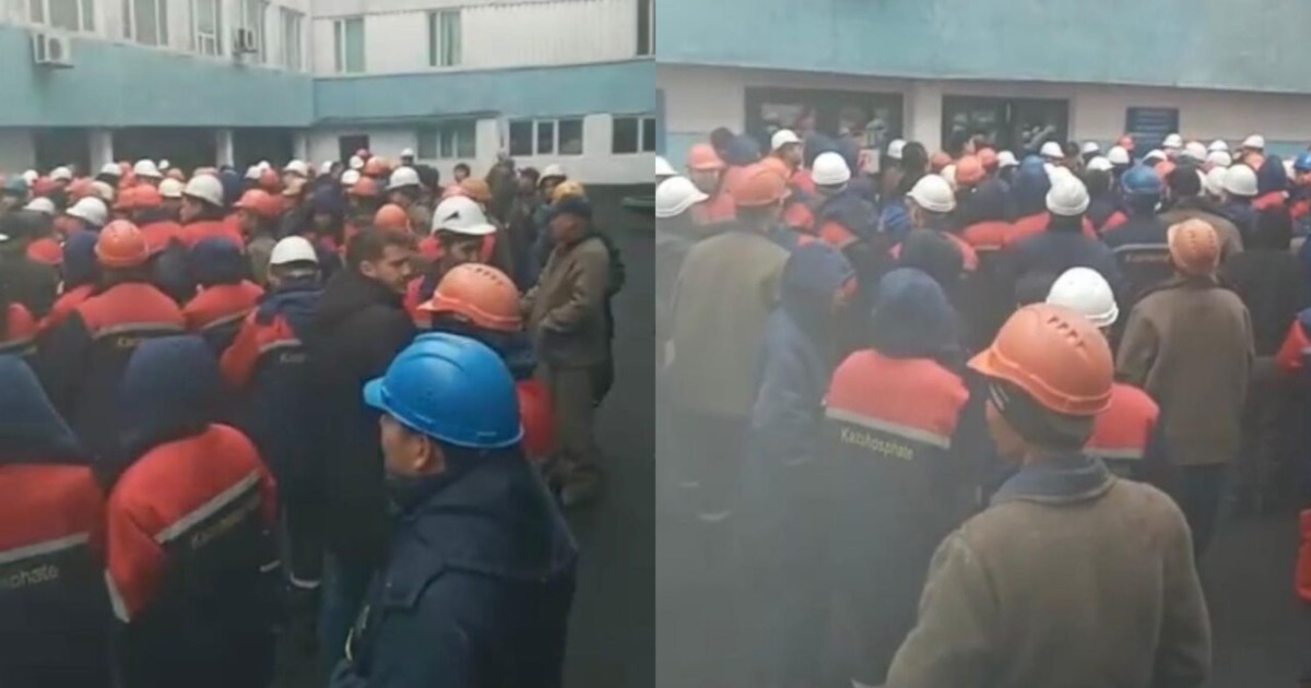 «Мекеме басшысы балағаттаған»: Таразда зауыт жұмысшылары наразылыққа шықты (ВИДЕО)