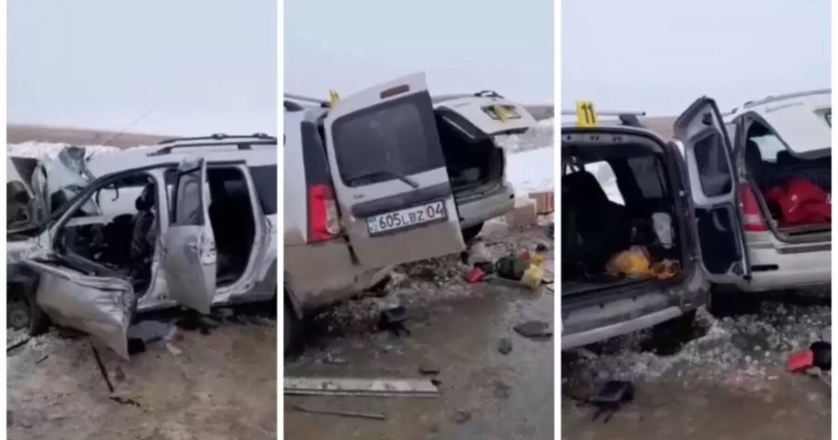 Ақтөбеде жантүршігерлік жол апатынан 7 адам қаза тапты (ВИДЕО)