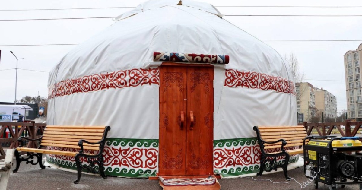 Украинаның Буча қаласында қазақтың киіз үйі тігілді (ФОТО)