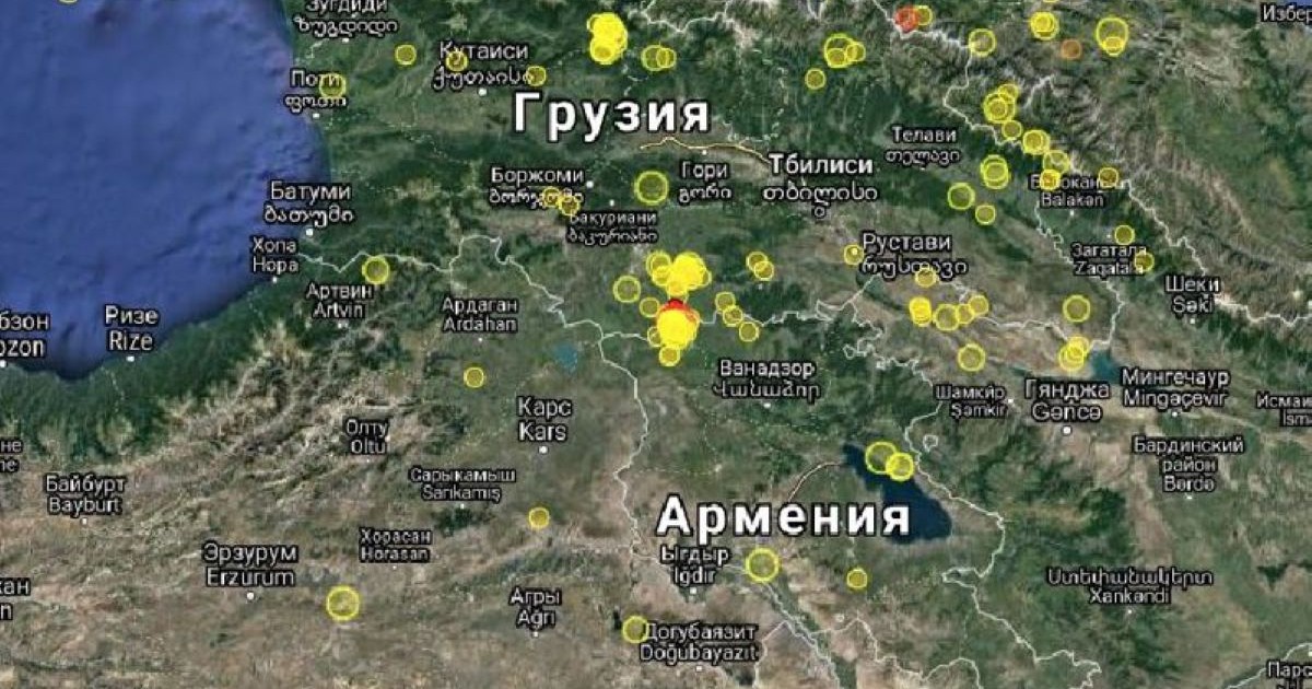 Грузияда 14 минут ішінде екі бірдей жер сілкінісі болды