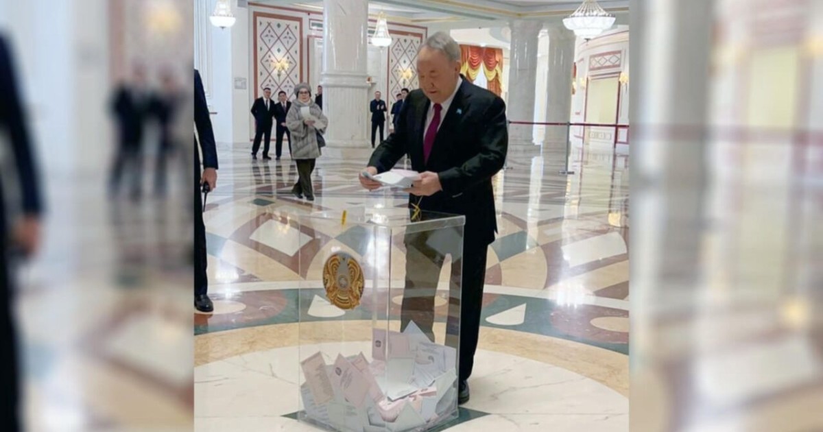 Нұрсұлтан Назарбаев сайлауда дауыс берді (ВИДЕО)