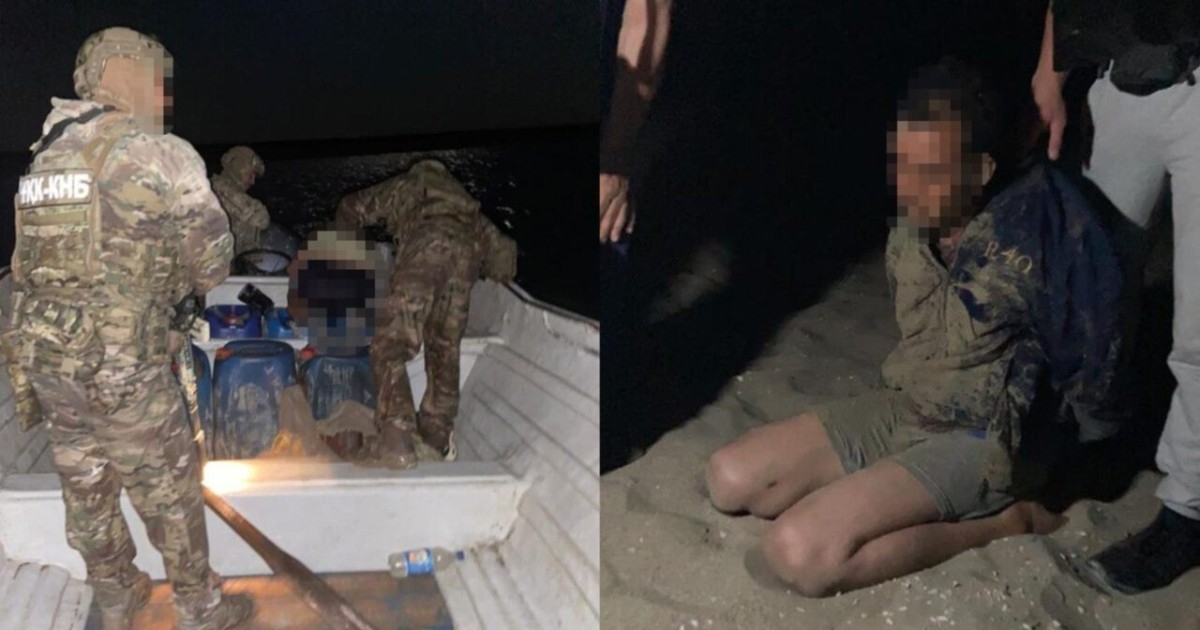 ҰҚК қайықтағы шетелдіктердің ұсталғаны түсірілген кадрлармен бөлісті