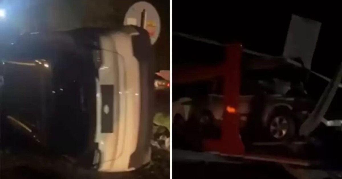Алматы-Өскемен жолында 7 Tesla-ны тиеп келе жатқан транспорт аударылды