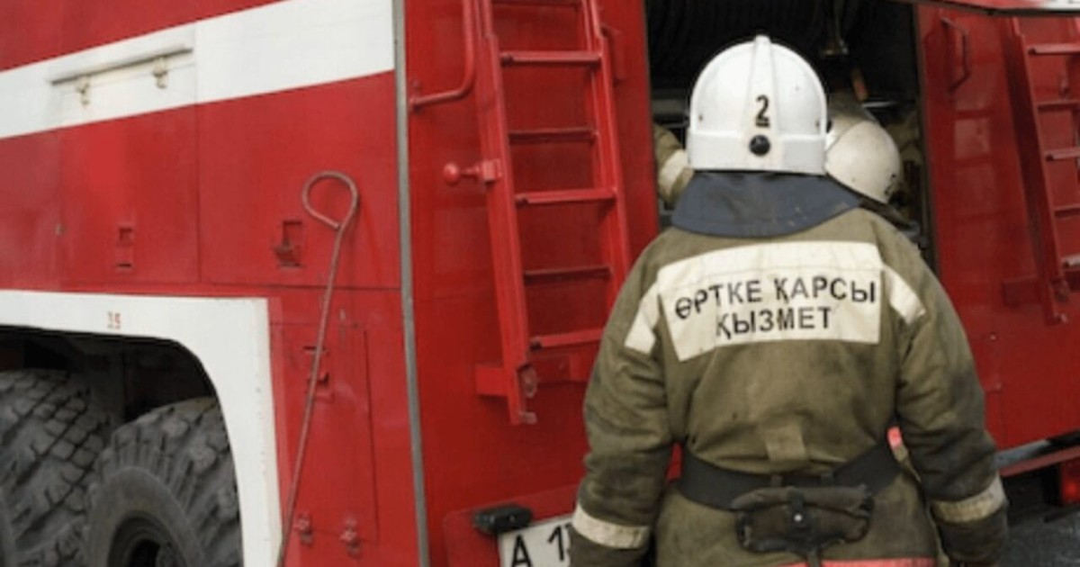 Меркі ауданында демалыс аймағы өртенді