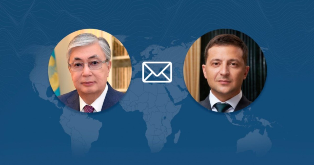 Мемлекет басшысы Украина Президенті Владимир Зеленскийге жеделхат жолдады