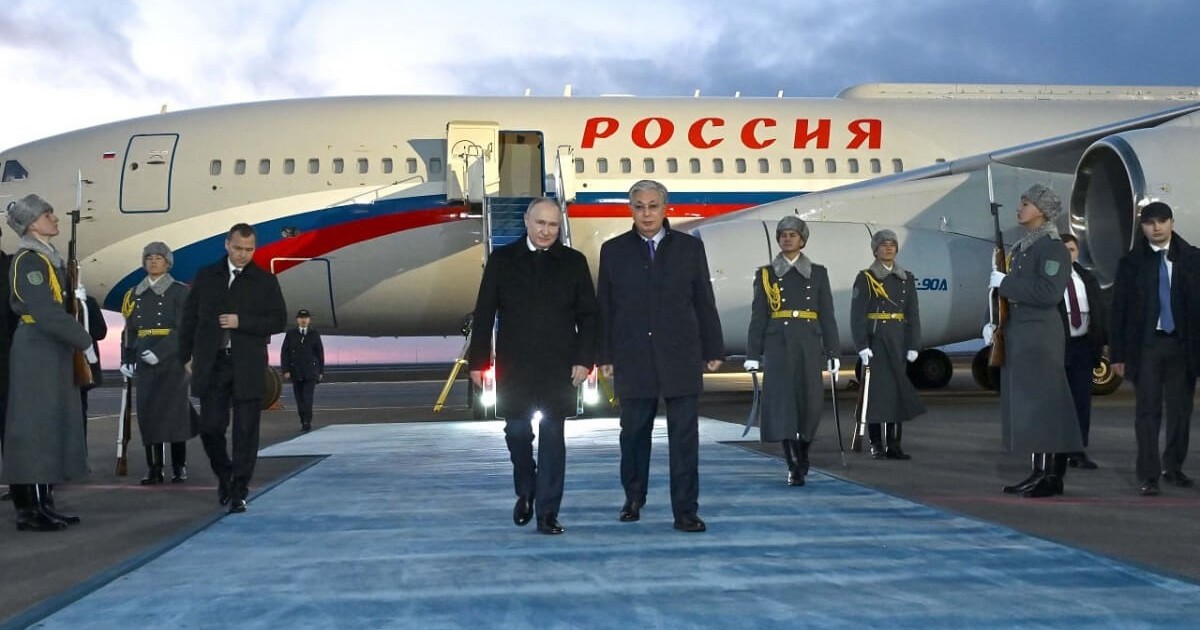 Владимир Путин Қазақстанға ресми сапармен келді