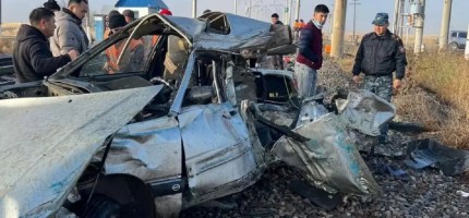 Жамбылда пойыз бен автокөлік соқтығысып, 6 адам қаза тапты