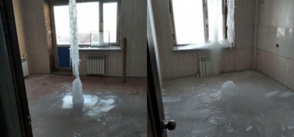 Қостанайда жаңадан салынған үйлерді мұз басты