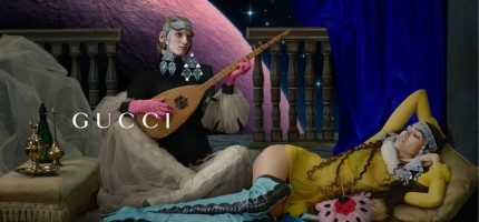 Қазақтың ұлттық ою-өрнектері Gucci топтамасында: Кадрдағы аспап домбыра ма?