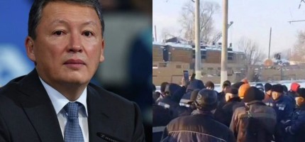 Құлыбаевқа тиесілі депо жұмысшылары шеруге шықты