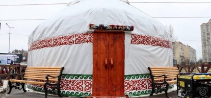 Украинаның Буча қаласында қазақтың киіз үйі тігілді (ФОТО)