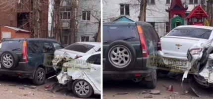 Астанада «КамАЗ» 6 автокөлікті соғып кеткен