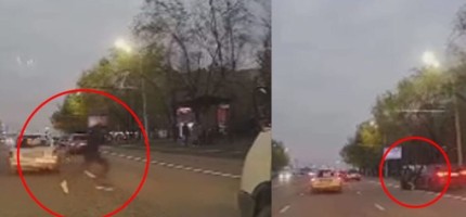 Автобус жолағында құрма таратып жүрген жасөспірімді көлік қағып кетті