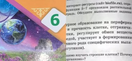 6-сыныптың "Жаратылыстану" кітабынан порносайт сілтемелері шықты