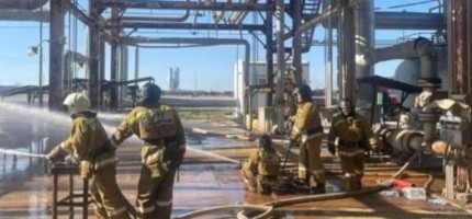 Газ өңдеу зауытынан өрт шығып, жұмысшылар күйіп қалды