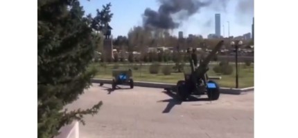 Елордада жеке балабақша ғимараты өртеніп жатыр (ВИДЕО)