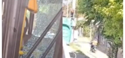 Алматыда мопед жүргізушісі жолаушылары бар автобусқа оқ атты