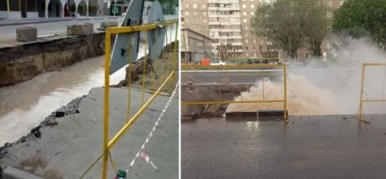 Екібастұзда тағы коммуналдық апат: бір көшені ыстық су басты