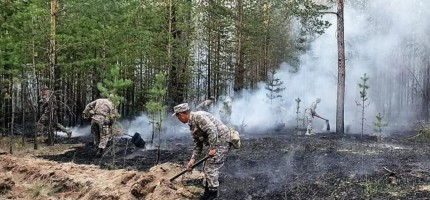 Абай облысындағы өртті сөндіруге 800 адам, 10 тікұшақ жұмылдырылды