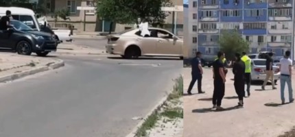 Ақтауда кортеж жасаған мектеп түлектері жол ережесін бұзған