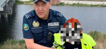 Қостанайда полицей өзенге секірген қызды құтқарды