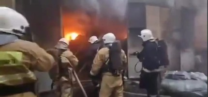 Алматыда барахолка өртенді