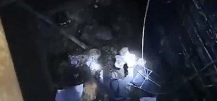 Шахтинскде тазы ит терең шұңқырға түсіп кеткен