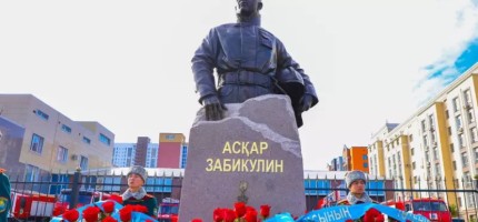 Астанада өртсөндіруші Асқар Забикулиннің бюсті орнатылды