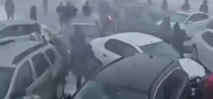 Астана-Петропавл тасжолында жаппай жол апаты болды (видео)