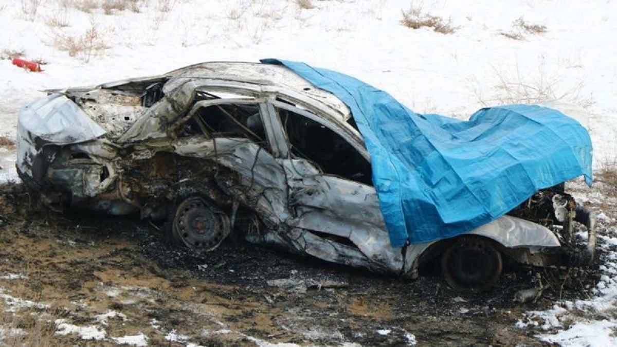 Қапшағай тас жолында жол апаты болып, ер адам өртеніп кетті